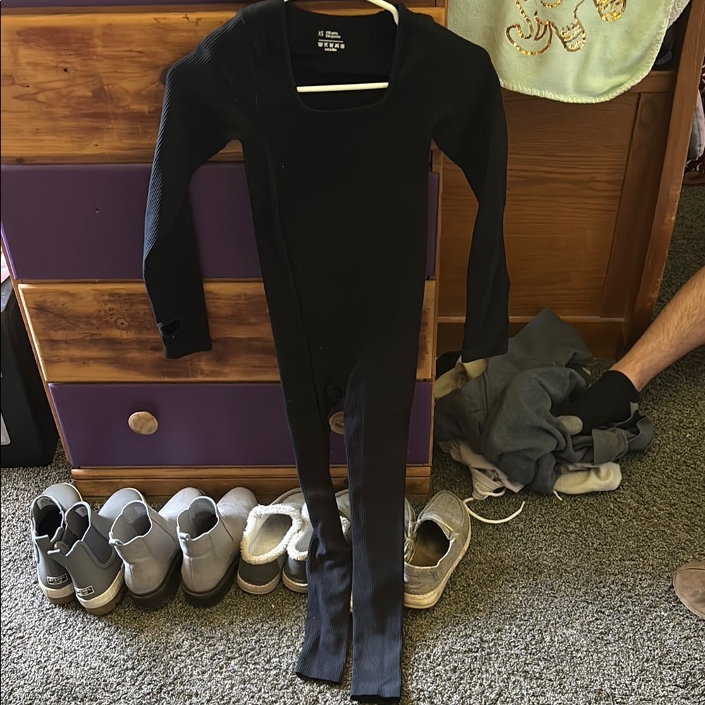 Black Long Sleeve Jumpsuit